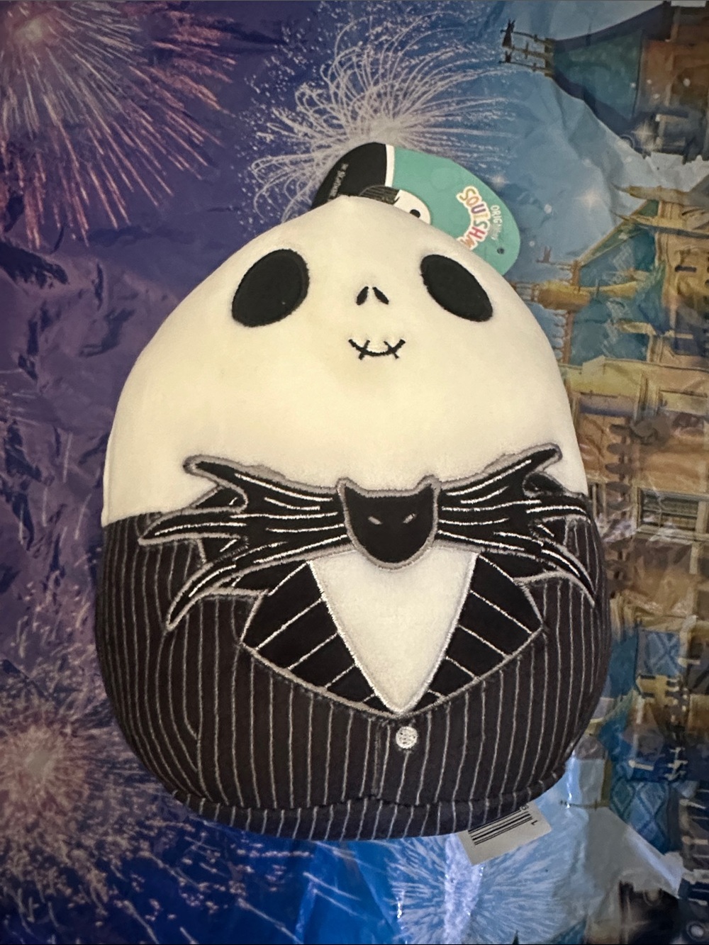 Squishmallows Black & White Jack-Inspired Plush